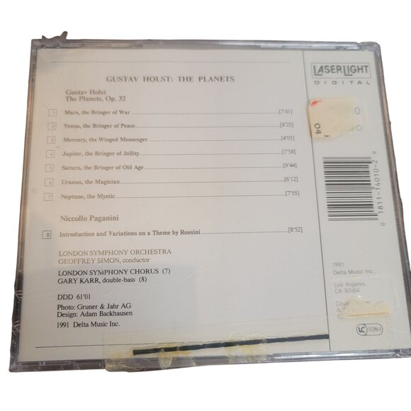 Holst "The Planets" London Symphony Orchestra CD New Sealed Digital Recording - Picture 2 of 2